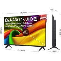 LG LG Nanocell 43NU900B6LA 43" 4K UltraHD 60Hz Smart TV WebOS HDR10 Pro Antireflex Standard