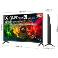 LG LG QNED MiniLED 43QNED81B6C 43" 4K UltraHD 60Hz Smart TV WebOS HDR10 AI Sound Pro Standard