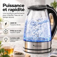 Bouilloire electrique Turbotronic 1,7 L LED Bleu 2200 W