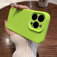 Fluorescent Green 15 Simple Phone Case 14 Promax Liquid Silicone 13/12/11 Advanced