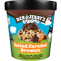 Ben & Jerry's Eis Topped Salted Caramel Brownie 438ml