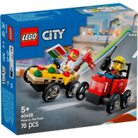 Lego City 70 Teile Pizzalieferwagen vs. Löschauto ab 5 Jahre