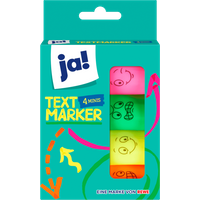 ja! Mini Textmarker 4 Stück