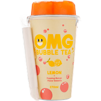 OMG Bubble Tea Lemon + Popping Mango 0,27l