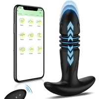 Butt Toy Adult Plug, Butt Plug with 3 Speeds & 10 Vibrations,Prostate Massaging Toy Male with Remote Control, Butt Silicone Plugs for Women & Men , Adult Sex Toys & Games