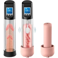 6 Suction 9 Vibration Electric Vacuum Penis Pump with Pocket Pussy