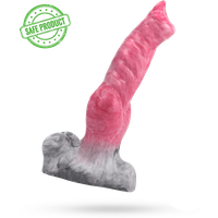 Realistic Hands-Free 10.2 Inch G-Spot Dildos Wolf Knot Dildo with Suction Cup for Vagina and Anal Play