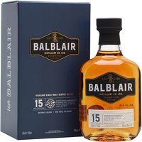 Balblair 15 Year Old Highland Single Malt Scotch Whisky Balblair 15 Year Old Highland Single Malt Scotch Whisky