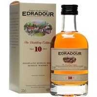 Edradour 10 Year Old / Small Bottle Highland Single Malt Scotch Whisky Edradour 10 Year Old / Small Bottle Highland Single Malt Scotch Whisky