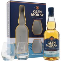 Glen Moray Peated / Glass Set Speyside Single Malt Scotch Whisky Glen Moray Peated / Glass Set Speyside Single Malt Scotch Whisky