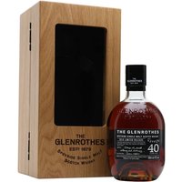 Glenrothes 40 Year Old Speyside Single Malt Scotch Whisky Glenrothes 40 Year Old Speyside Single Malt Scotch Whisky