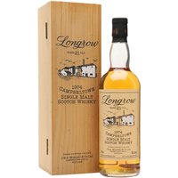 Longrow 1974 / 21 Year Old Campbeltown Single Malt Scotch Whisky Longrow 1974 / 21 Year Old Campbeltown Single Malt Scotch Whisky