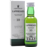 Laphroaig 10 Year Old Miniature / Gift Box Islay Whisky Laphroaig 10 Year Old Miniature / Gift Box Islay Whisky