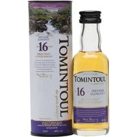Tomintoul 16 Year Old Miniature Speyside Single Malt Scotch Whisky Tomintoul 16 Year Old Miniature Speyside Single Malt Scotch Whisky