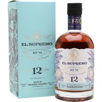El Supremo 12 Year Old Single Traditional Column Still Rum