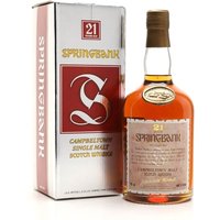Springbank 21 Year Old / Dumpy Bottle / Bot.1980s Campbeltown Whisky Springbank 21 Year Old / Dumpy Bottle / Bot.1980s Campbeltown Whisky