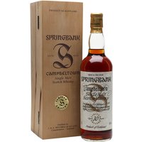 Springbank 30 Year Old / Sherry Cask / Millennium Series Campbeltown Whisky Springbank 30 Year Old / Sherry Cask / Millennium Series Campbeltown Whisky