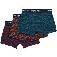 Weird Fish Ashridge Boxer Shorts 3 Pack Navy Size 2XL Weird Fish Ashridge Boxer Shorts 3 Pack Navy Size 2XL