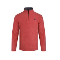 Weird Fish Newark 1/4 Zip Grid Fleece Barberry Red Marl Size 2XL Weird Fish Newark 1/4 Zip Grid Fleece Barberry Red Marl Size 2XL