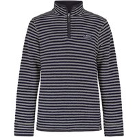 Weird Fish Shorling 1/4 Zip Striped Macaroni Sweatshirt Frost Grey Size 4XL Weird Fish Shorling 1/4 Zip Striped Macaroni Sweatshirt Frost Grey Size 4XL