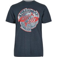 Weird Fish Vortex Eco Graphic T-Shirt Navy Size M Weird Fish Vortex Eco Graphic T-Shirt Navy Size M