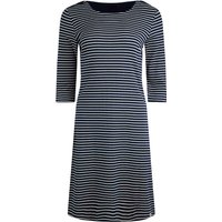 Weird Fish Ianthy Organic Ribbed Jersey Dress Navy Size 10 Weird Fish Ianthy Organic Ribbed Jersey Dress Navy Size 10