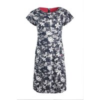 Weird Fish Tallahassee Organic Cotton Jersey Dress Dark Denim Size 10 Weird Fish Tallahassee Organic Cotton Jersey Dress Dark Denim Size 10