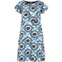 Weird Fish Tallahassee Organic Cotton Jersey Dress Pale Denim Size 16 Weird Fish Tallahassee Organic Cotton Jersey Dress Pale Denim Size 16