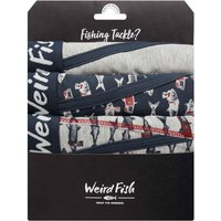 Weird Fish Ashridge Boxer Shorts 3 Pack Grey Marl Size 2XL Weird Fish Ashridge Boxer Shorts 3 Pack Grey Marl Size 2XL