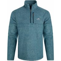 Weird Fish Longmont Eco 1/4 Zip Stripe Grid Fleece Deep Sea Blue Size 2XL Weird Fish Longmont Eco 1/4 Zip Stripe Grid Fleece Deep Sea Blue Size 2XL
