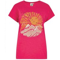 Weird Fish Sundown Organic Cotton Slub T-Shirt Hot Pink Size 14 Weird Fish Sundown Organic Cotton Slub T-Shirt Hot Pink Size 14
