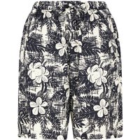 Weird Fish Sundance Eco Viscose Printed Shorts Dark Denim Size 8 Weird Fish Sundance Eco Viscose Printed Shorts Dark Denim Size 8