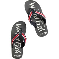 Weird Fish Waterford Flip Flops Grey Size 7 Weird Fish Waterford Flip Flops Grey Size 7