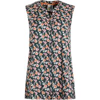 Weird Fish Lille Eco Viscose Sleeveless Shirt Dusky Green Size 12 Weird Fish Lille Eco Viscose Sleeveless Shirt Dusky Green Size 12