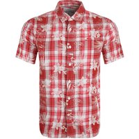 Weird Fish Nasser Vintage Wash Short Sleeve Check Shirt Chilli Red Size 2XL Weird Fish Nasser Vintage Wash Short Sleeve Check Shirt Chilli Red Size 2XL