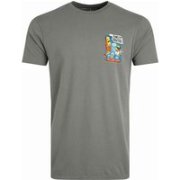 Weird Fish Fawlty Trouters Back Print Artist T-Shirt Storm Grey Size S Weird Fish Fawlty Trouters Back Print Artist T-Shirt Storm Grey Size S