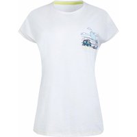 Weird Fish Happy Campers Organic Cotton Slub T-Shirt White Size 10 Weird Fish Happy Campers Organic Cotton Slub T-Shirt White Size 10