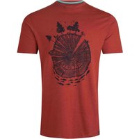 Weird Fish Woodsman Front Print Graphic T-Shirt Nut Size 2XL Weird Fish Woodsman Front Print Graphic T-Shirt Nut Size 2XL