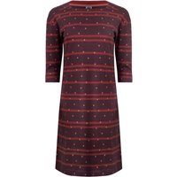 Weird Fish Amria Organic Cotton Square Neck Jersey Dress Mulled Wine Size 16 Weird Fish Amria Organic Cotton Square Neck Jersey Dress Mulled Wine Size 16