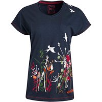 Weird Fish Swirling Swallows Organic Cotton Printed T-Shirt Navy Size 14 Weird Fish Swirling Swallows Organic Cotton Printed T-Shirt Navy Size 14