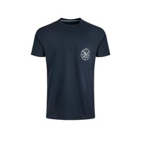 Weird Fish Tidal Organic Cotton Branded Pocket T-Shirt Navy Size S Weird Fish Tidal Organic Cotton Branded Pocket T-Shirt Navy Size S