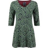 Weird Fish Arielle Printed Jersey 3/4 Sleeve Tunic Army Green Size 8 Weird Fish Arielle Printed Jersey 3/4 Sleeve Tunic Army Green Size 8