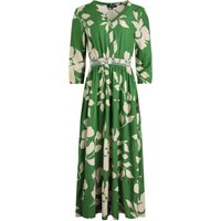 Weird Fish Isha LivaEco™ Printed Viscose Dress Moss Green Size 14 Weird Fish Isha LivaEco™ Printed Viscose Dress Moss Green Size 14