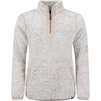 Weird Fish Madi Cosy 1/4 Zip Fleece Beige Size 16 Weird Fish Madi Cosy 1/4 Zip Fleece Beige Size 16