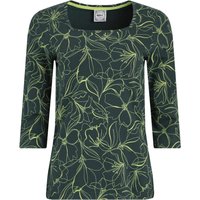 Weird Fish Wyman Organic Cotton Printed Square Neck T-Shirt Forest Green Size 10 Weird Fish Wyman Organic Cotton Printed Square Neck T-Shirt Forest Green Size 10