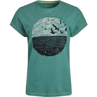 Weird Fish Volant Organic Cotton Front Print T-Shirt Viridis Size 10 Weird Fish Volant Organic Cotton Front Print T-Shirt Viridis Size 10
