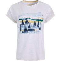 Weird Fish Set Sail Organic Cotton Slub Graphic T-Shirt White Size 14 Weird Fish Set Sail Organic Cotton Slub Graphic T-Shirt White Size 14