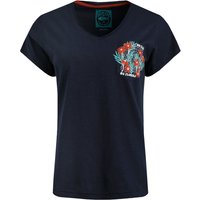 Weird Fish No Rain No Flowers Organic Cotton Slub Pocket T-Shirt Navy Size 18 Weird Fish No Rain No Flowers Organic Cotton Slub Pocket T-Shirt Navy Size 18