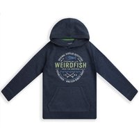 Weird Fish Kelvin Kids Graphic Hoodie Navy Size 9-10 Weird Fish Kelvin Kids Graphic Hoodie Navy Size 9-10