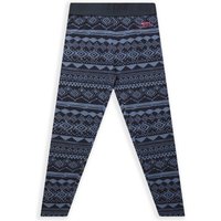 Weird Fish Livvy Girls Printed Leggings Mid Blue Size 9-10 Weird Fish Livvy Girls Printed Leggings Mid Blue Size 9-10